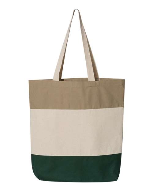 Q-Tees - 11L Tri-Color Tote - Q125900-3