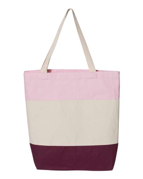 Q-Tees - 11L Tri-Color Tote - Q125900-4