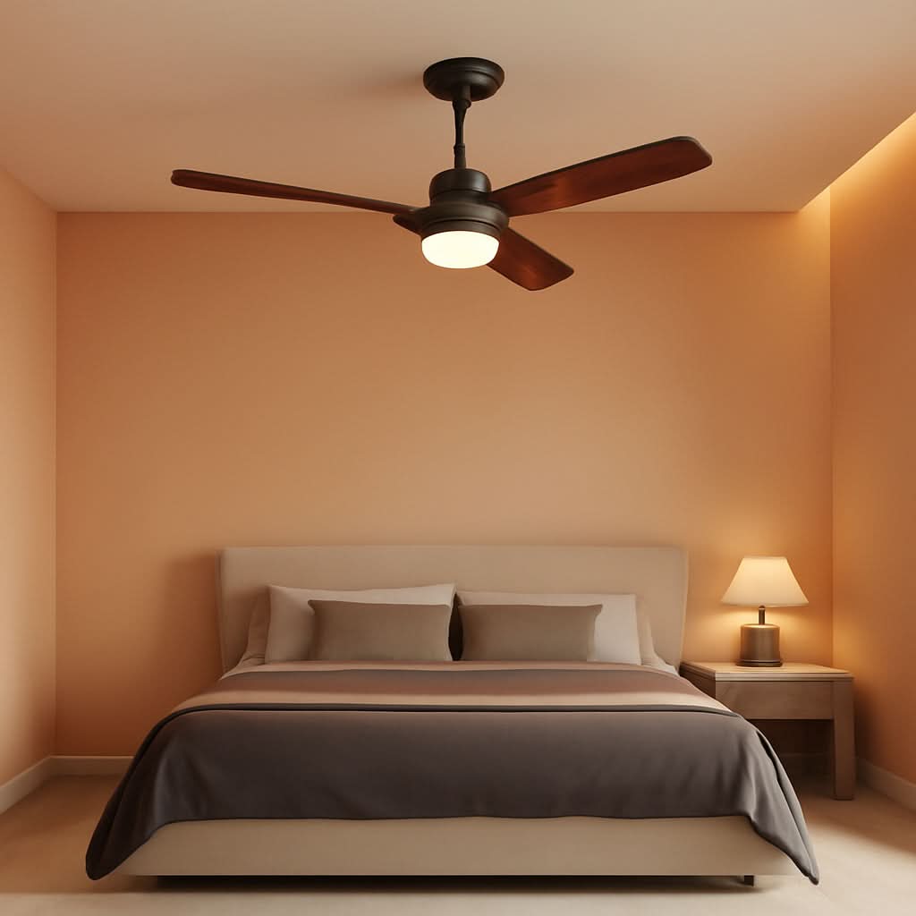 52 Inches Charcoal Black Ceiling Fan Remote Control-0
