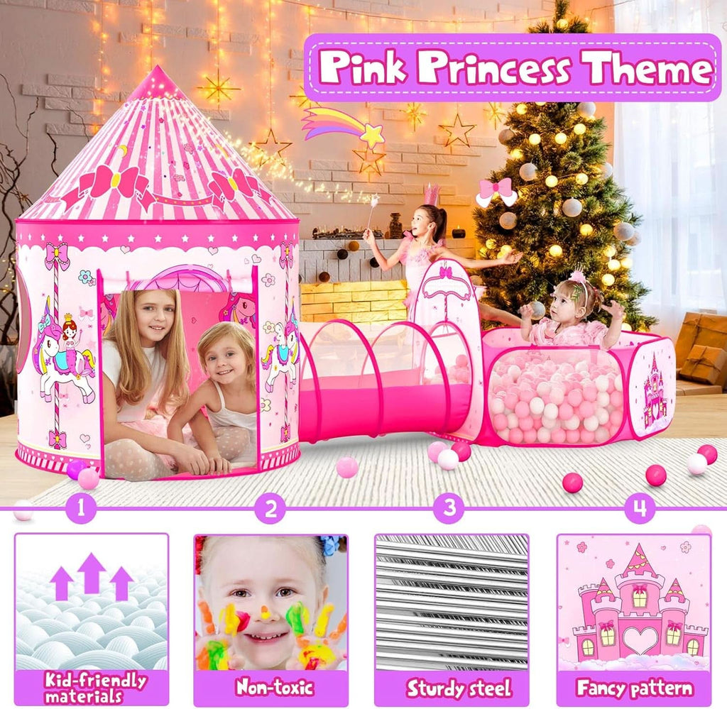 Pink ThreeIn One Princess Multi purpose Indoor Outdoor Play Tent-3