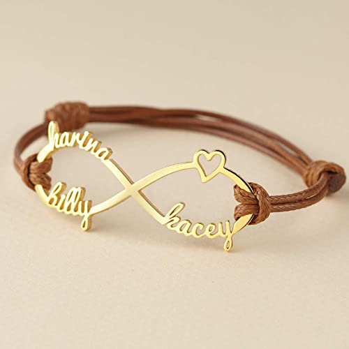 Mom Bracelet With Kids Names, Infinity Bracelet With Names,Mom Jewelry-1