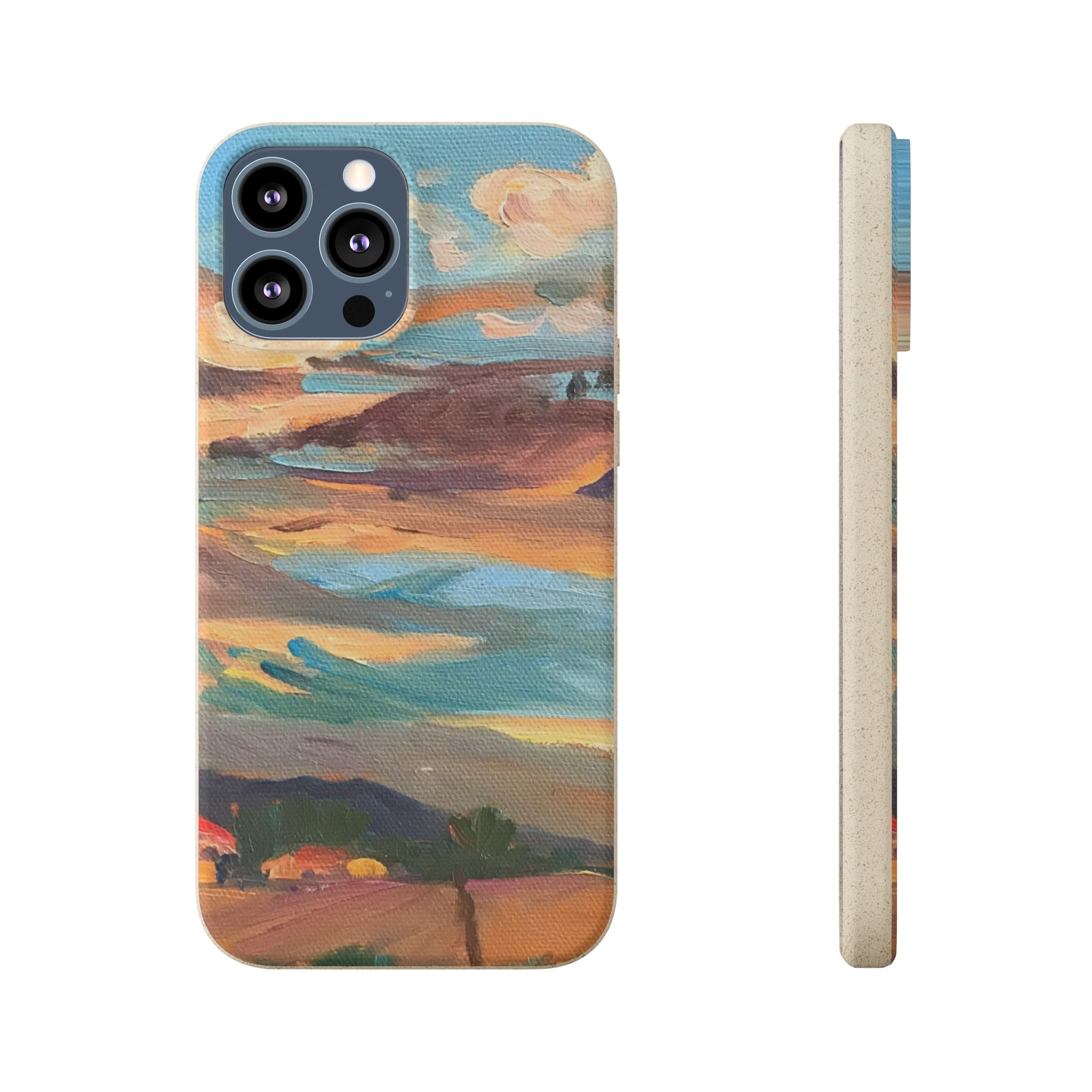 Biodegradable Phone Case with 'Fall Sky' Landscape Original Artwork by Barbara Cleary-26
