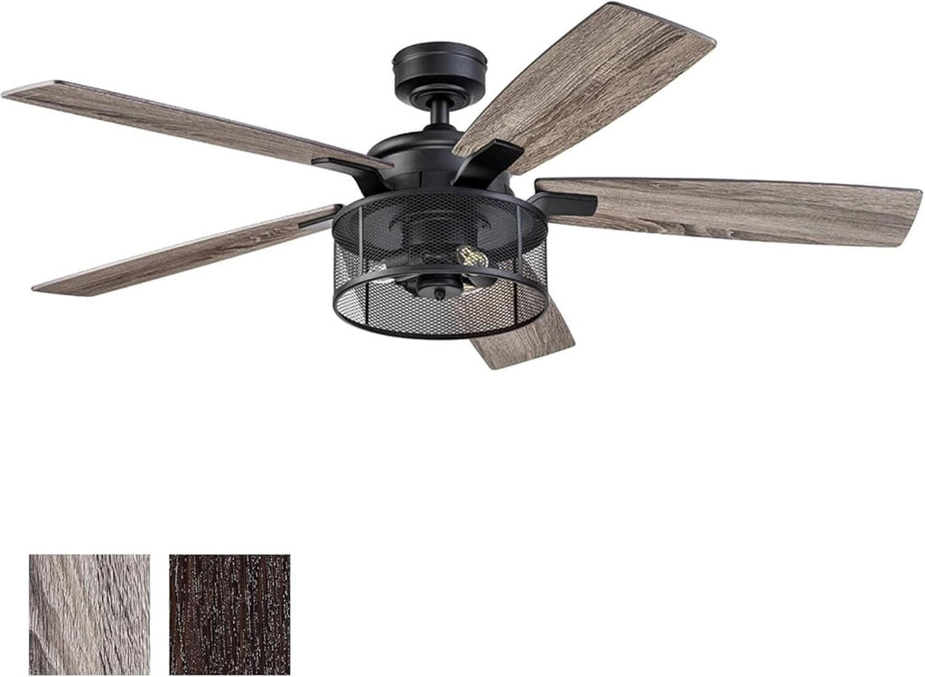 IndustrialStrength 52 Inch Ceiling Fan With LED Light-0