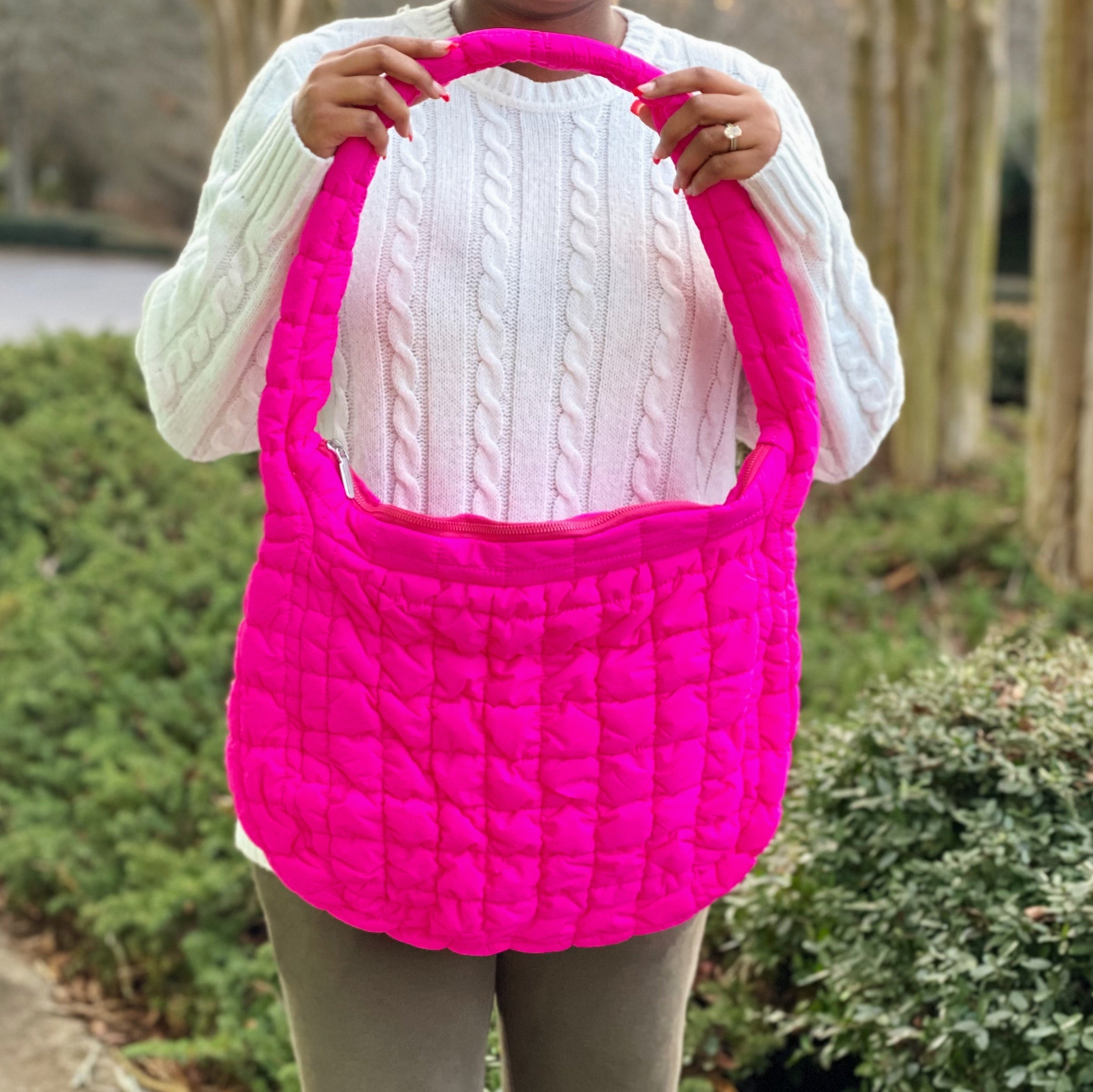 Carry All Quilted Cross Body Bag-3