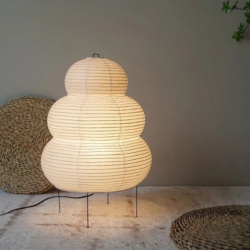 Japanese Wabi-Sabi Rice Paper Table Lamp-0