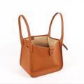 Top-Grain Leather Tote Handbag
