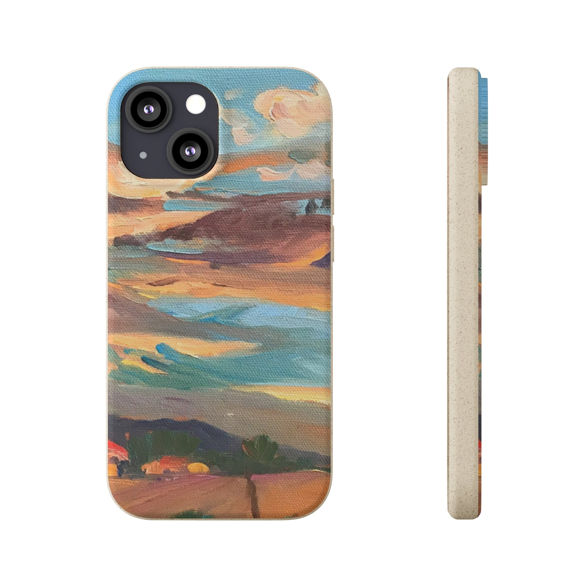 Biodegradable Phone Case with 'Fall Sky' Landscape Original Artwork by Barbara Cleary-24
