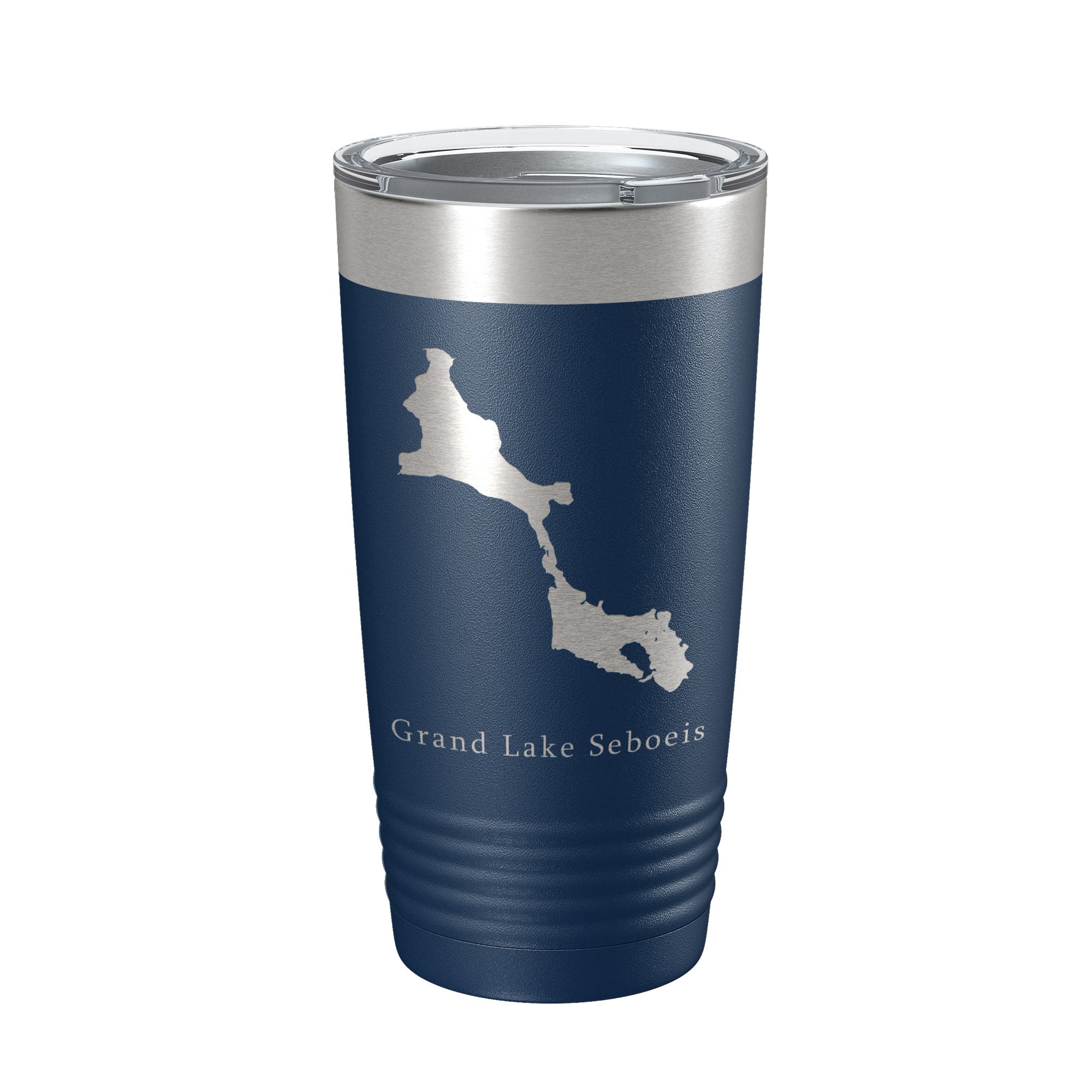 Grand Lake Seboeis Map Tumbler Travel Mug Insulated Laser Engraved Coffee Cup Maine 20 oz-8