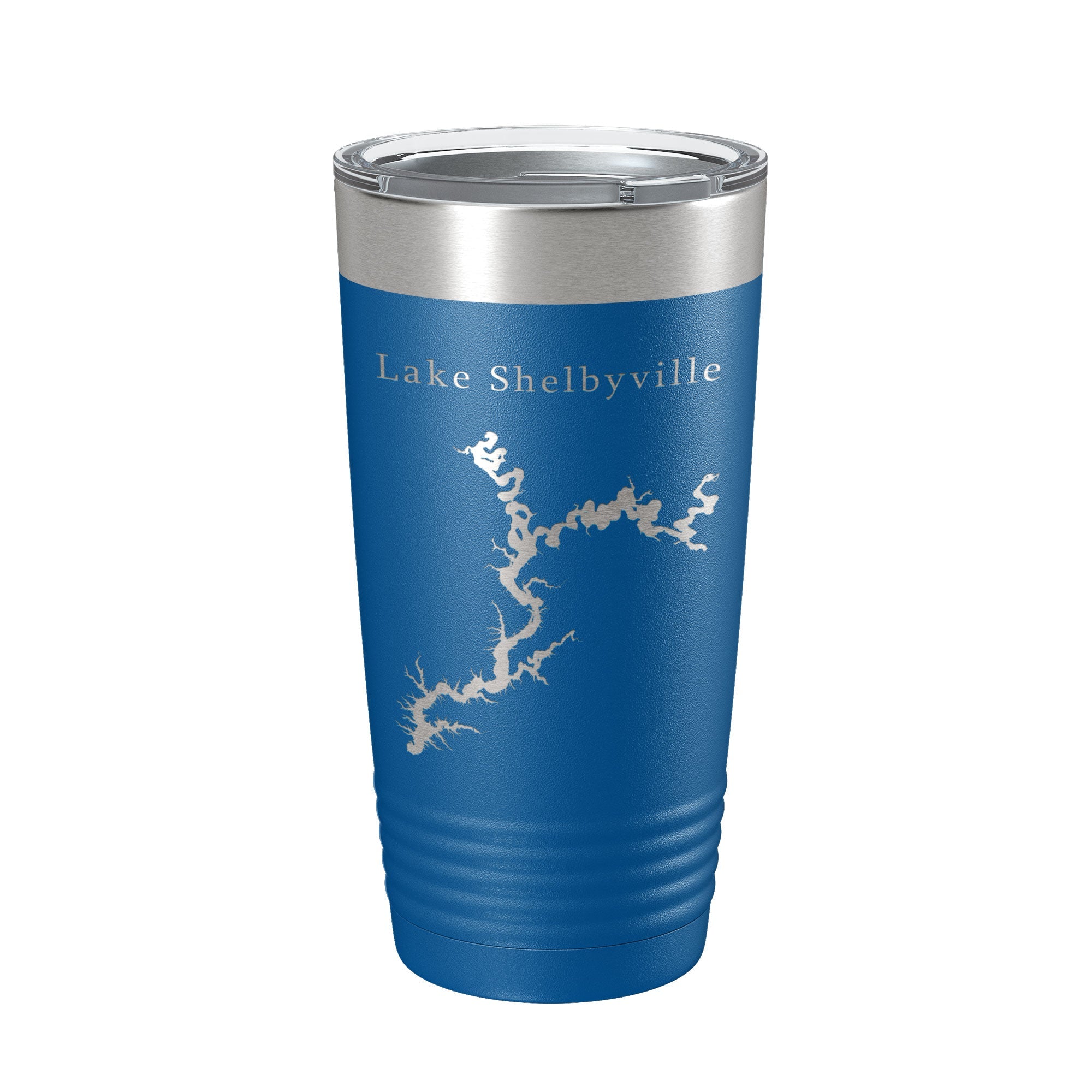 Lake Shelbyville Map Tumbler Travel Mug Insulated Laser Engraved Coffee Cup Illinois 20 oz-6