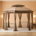 Replacement Canopy For Jefferies Gazebo Beige Whisper RipLock 350