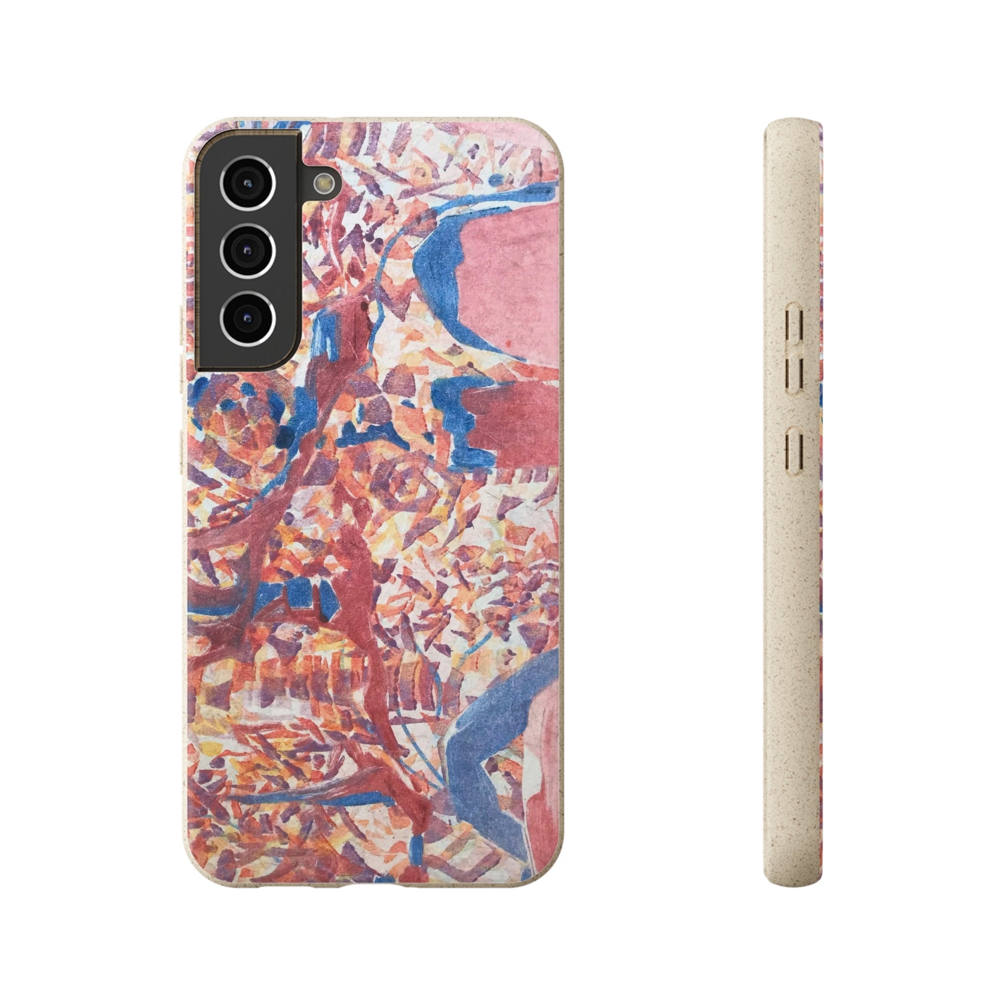 Biodegradable Phone Case with 'Abstract Fusion' Abstract Original Artwork by Barbara Cleary-34