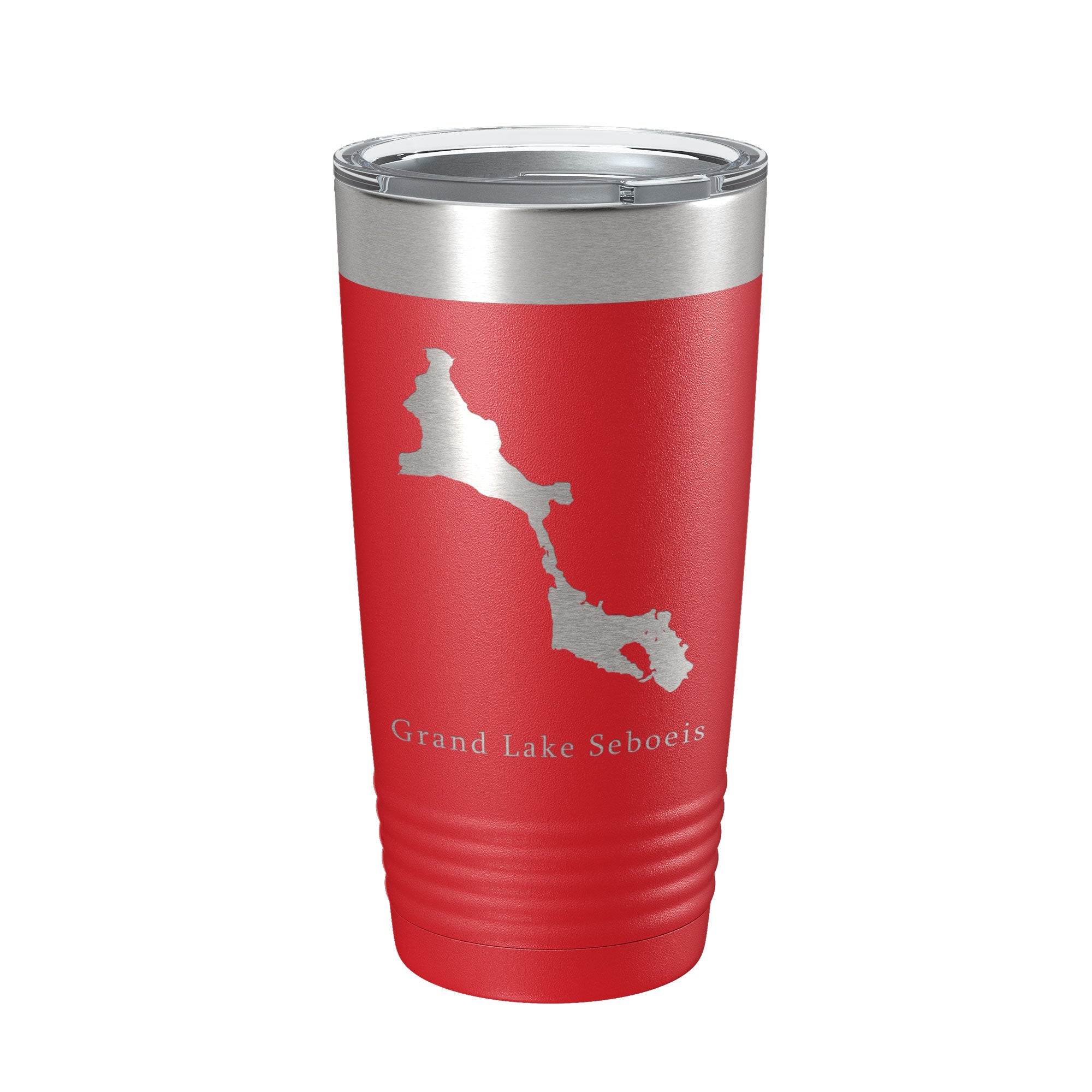 Grand Lake Seboeis Map Tumbler Travel Mug Insulated Laser Engraved Coffee Cup Maine 20 oz-10