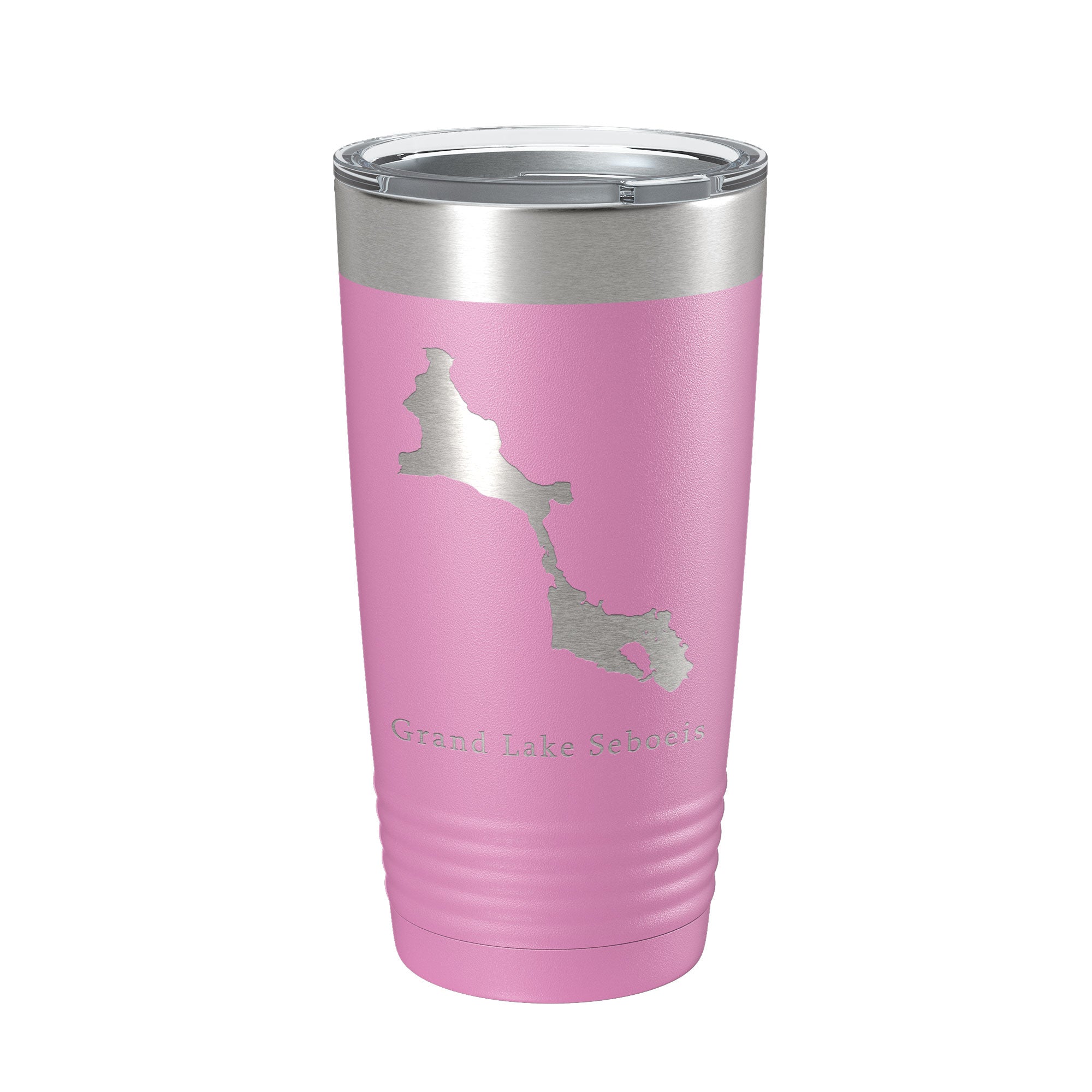 Grand Lake Seboeis Map Tumbler Travel Mug Insulated Laser Engraved Coffee Cup Maine 20 oz-14