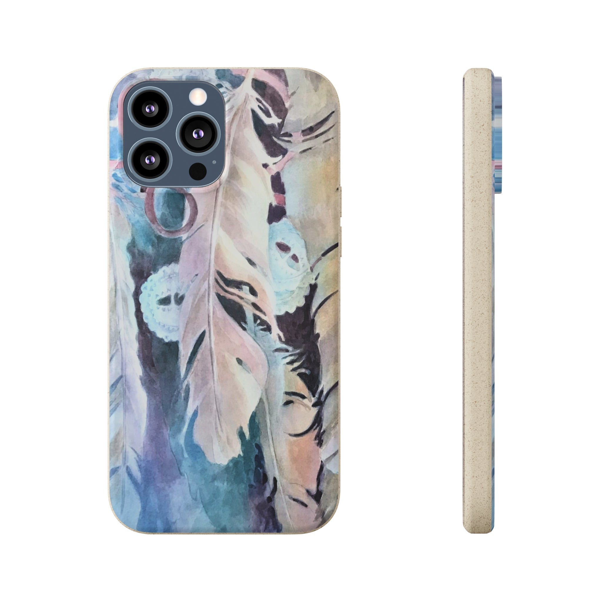 Biodegradable Phone Case with 'Conchos' Watercolor Original Artwork by Barbara Cleary-16