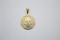 18K Gold Filled Coin Religious Wholesale Diy Jewelry Pendant (A18)(A206)-0