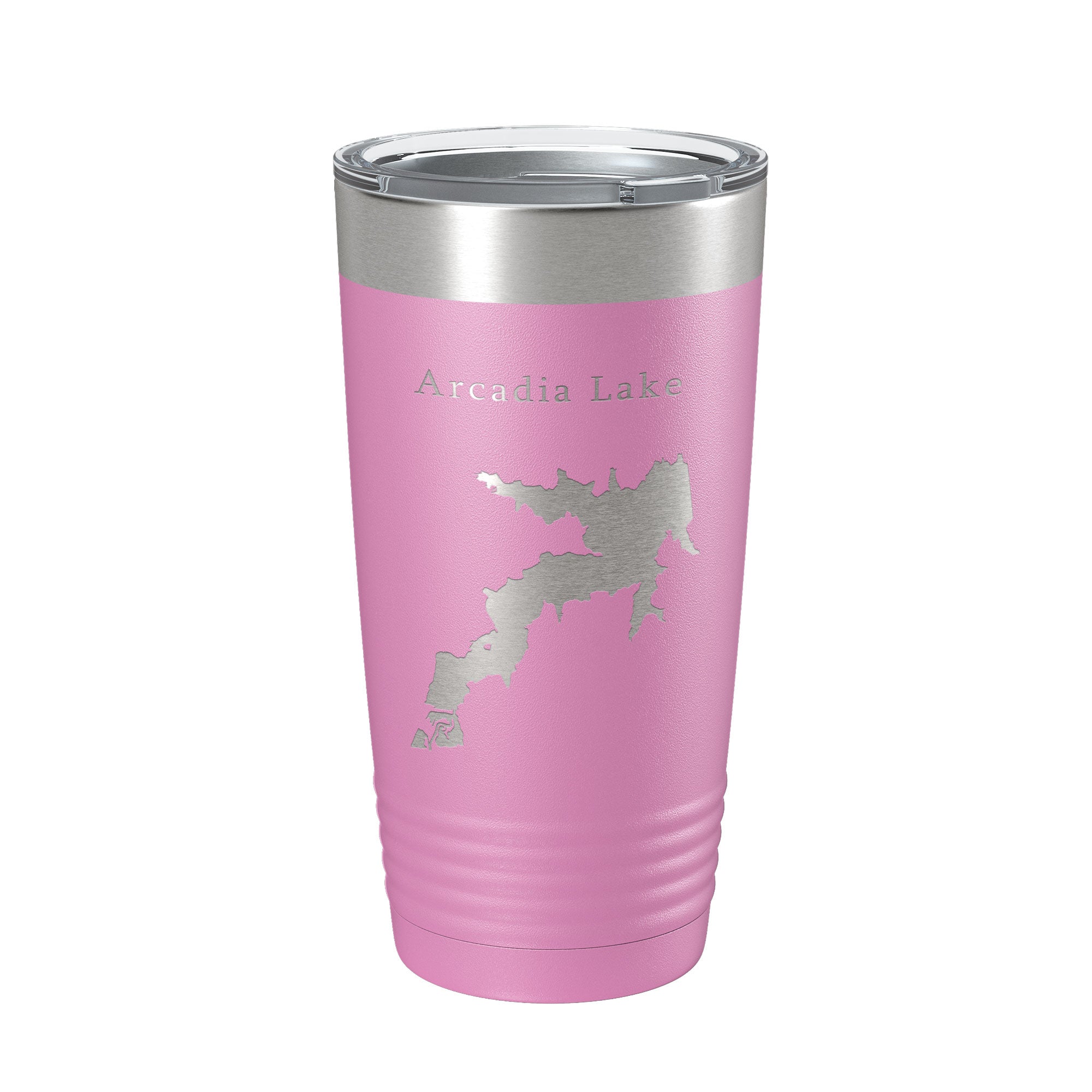 Arcadia Lake Map Tumbler Travel Mug Insulated Laser Engraved Coffee Cup Oklahoma 20 oz-14