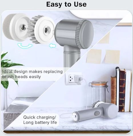 Rechargeable Electric Cordless Cleaning Brush