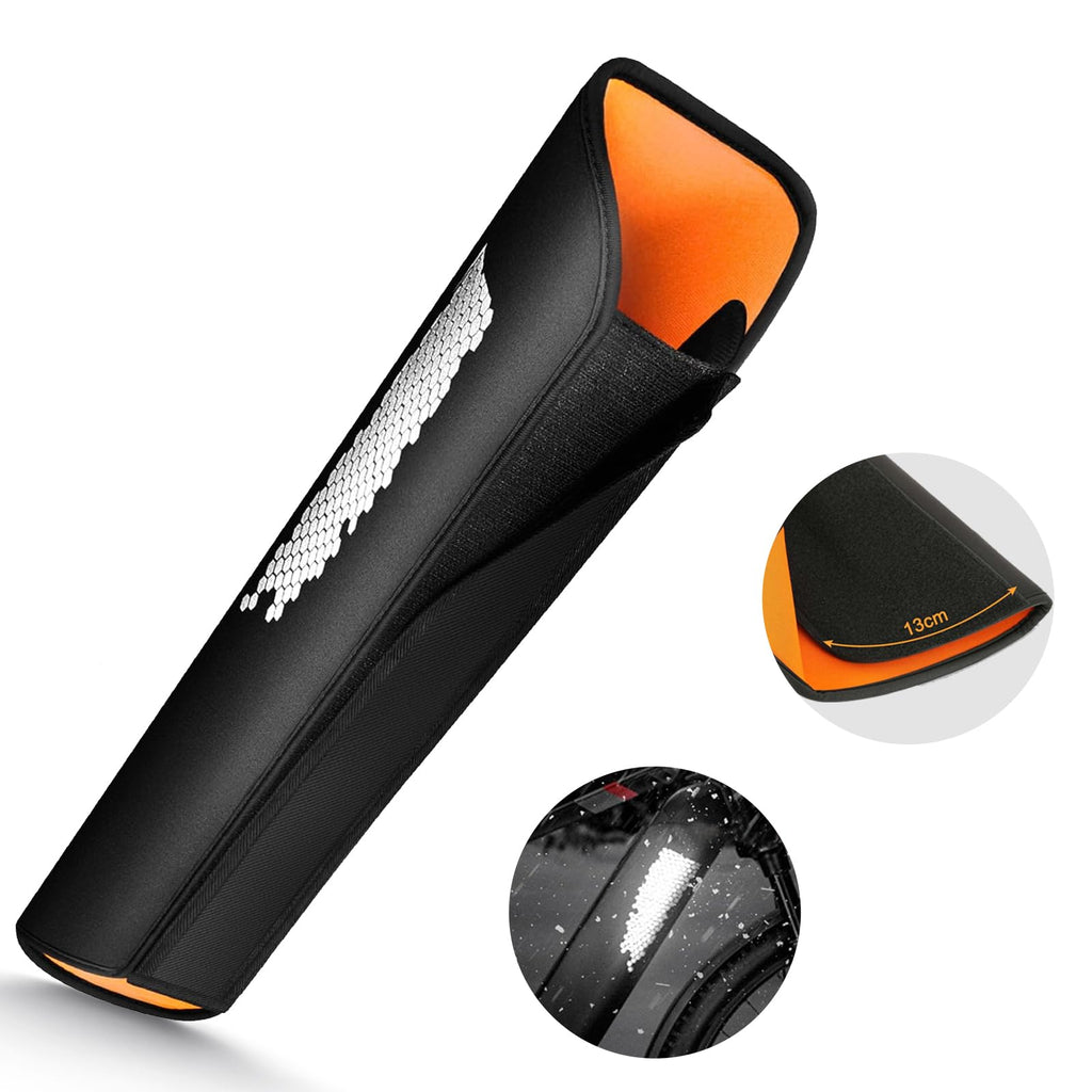 LETSERBIKE Ebike Battery Cover Waterproof Neoprene Electric Bicycle Battery Cover Large Fat Tire E-Bike Light-reflecting Battery Covers Bag for Winter Dustproof Extended Battery Life