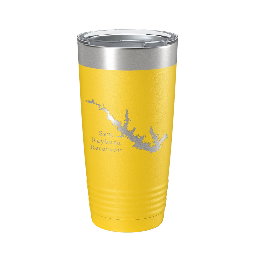 Sam Rayburn Reservoir Tumbler Lake Map Travel Mug Insulated Laser Engraved Coffee Cup Texas 20 oz-4