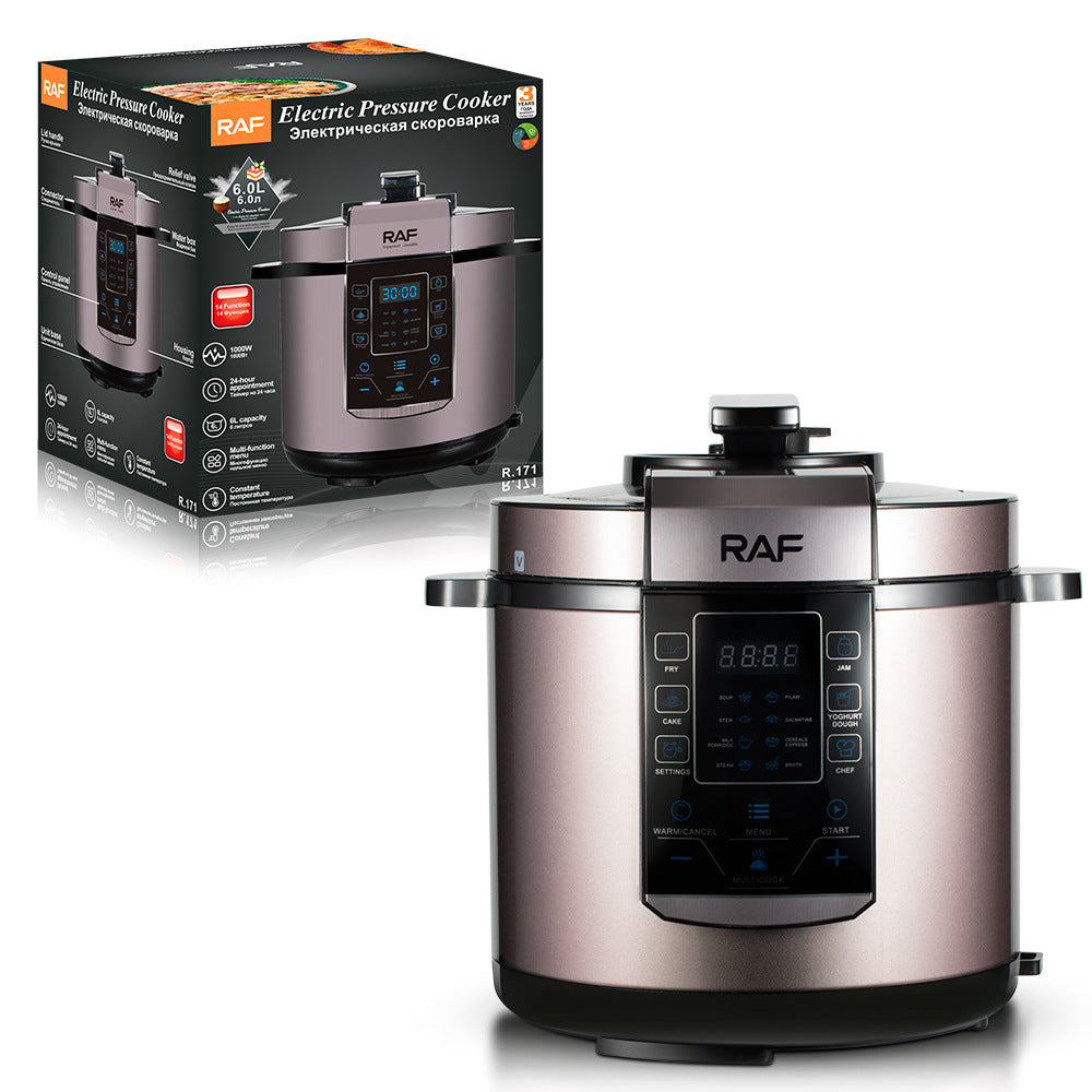 6L Multi-Function Electric Pressure Cooker and Rice Cooker