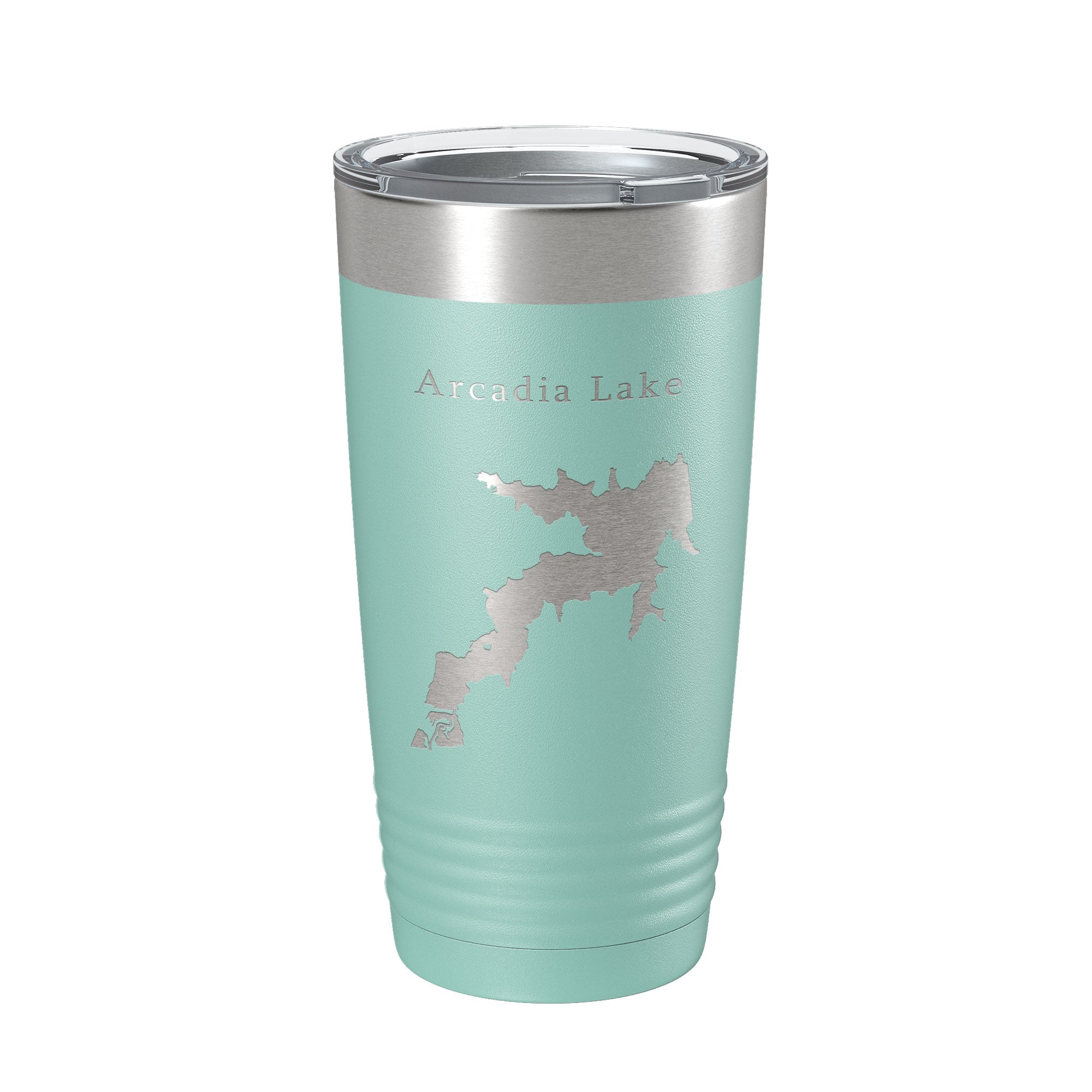 Arcadia Lake Map Tumbler Travel Mug Insulated Laser Engraved Coffee Cup Oklahoma 20 oz-12