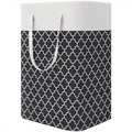 Large Foldable Striped Laundry Basket