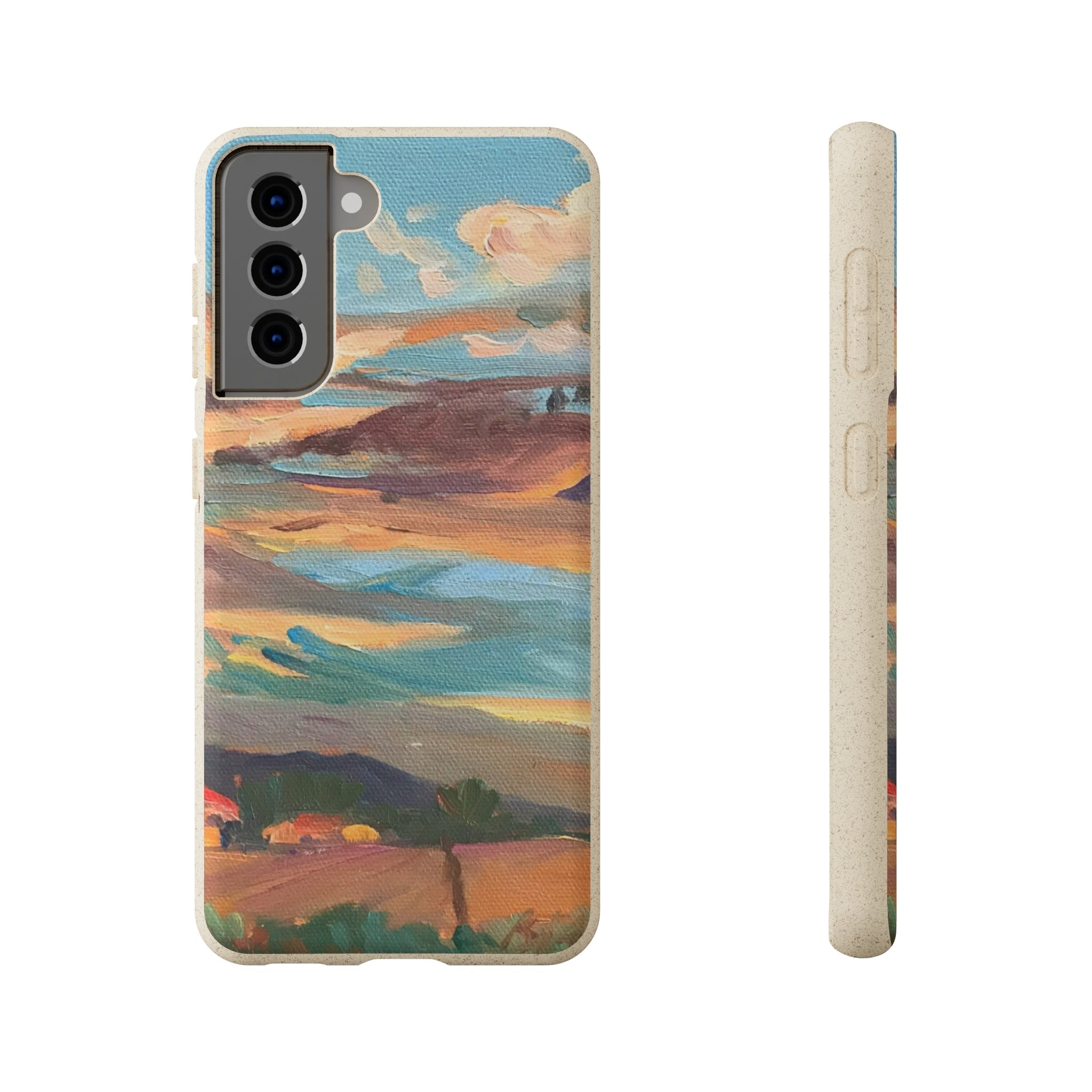 Biodegradable Phone Case with 'Fall Sky' Landscape Original Artwork by Barbara Cleary-42