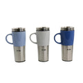 Mr. Coffee Travertine 16 oz Stoneware & Stainless Steel Travel Mug with Lid set of 3 Assorted-0
