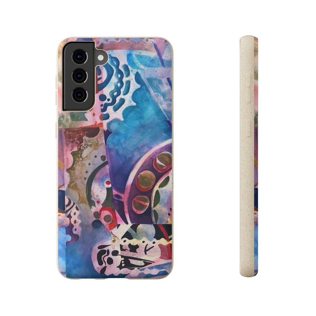 Biodegradable Phone Case with 'Kaleidoscope' Abstract Original Artwork by Barbara Cleary-37
