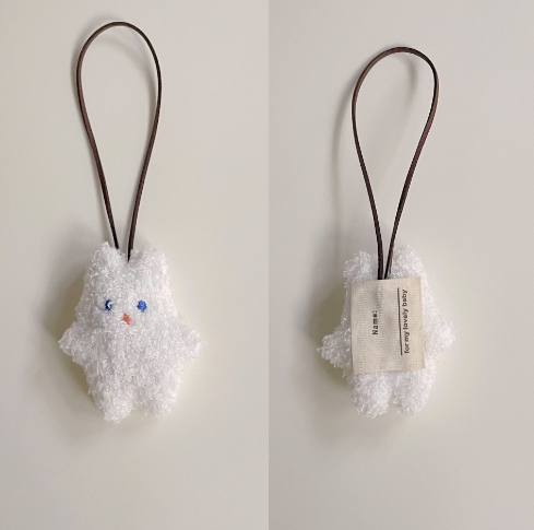 Cute Bear Name Tag Key Chain Pendant for Kids