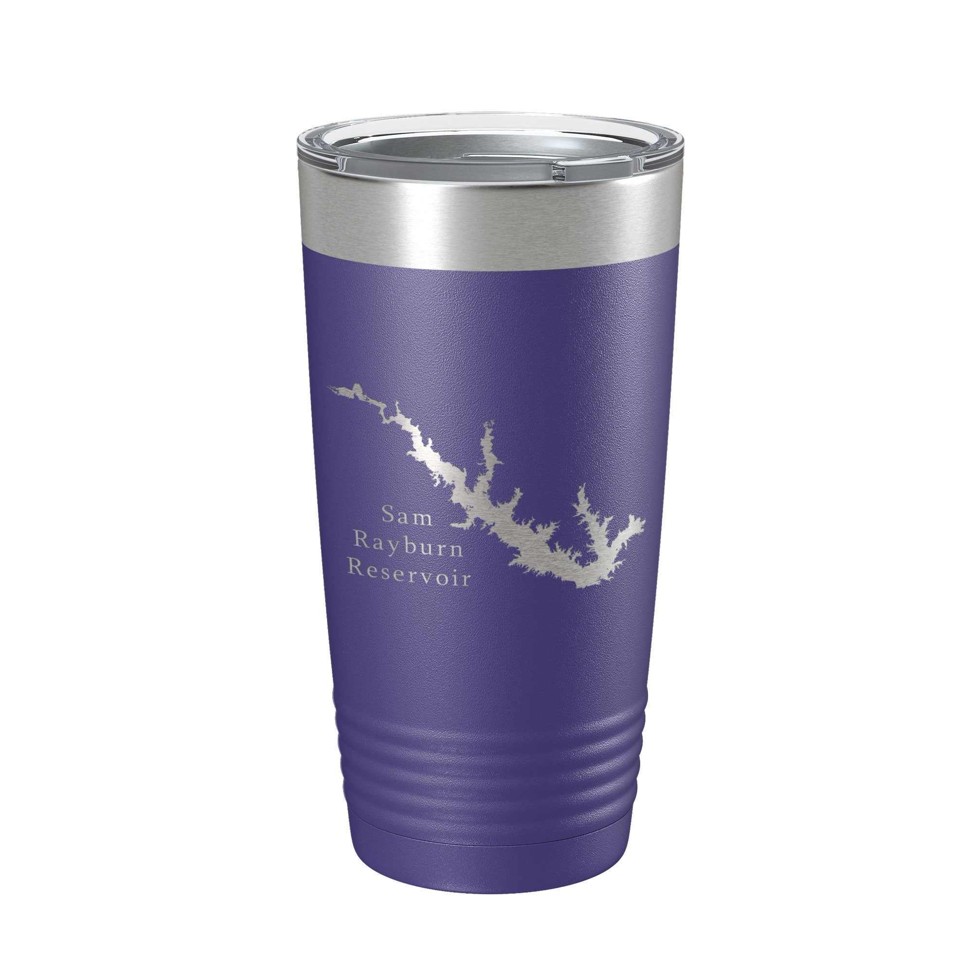 Sam Rayburn Reservoir Tumbler Lake Map Travel Mug Insulated Laser Engraved Coffee Cup Texas 20 oz-15