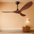 52Inches Weather proof Outdoor Ceiling Fan No Light Remote-0