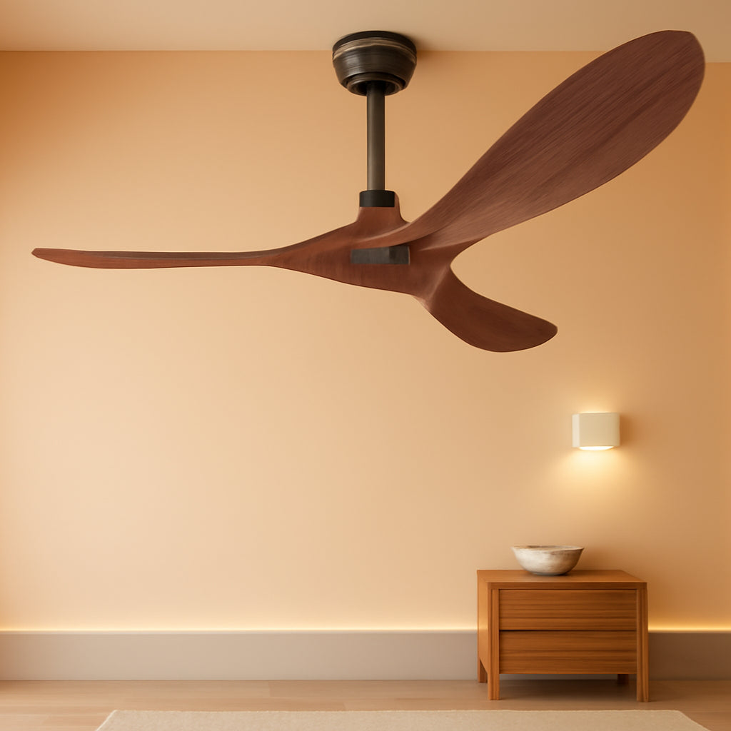 52Inches Weather proof Outdoor Ceiling Fan No Light Remote-0