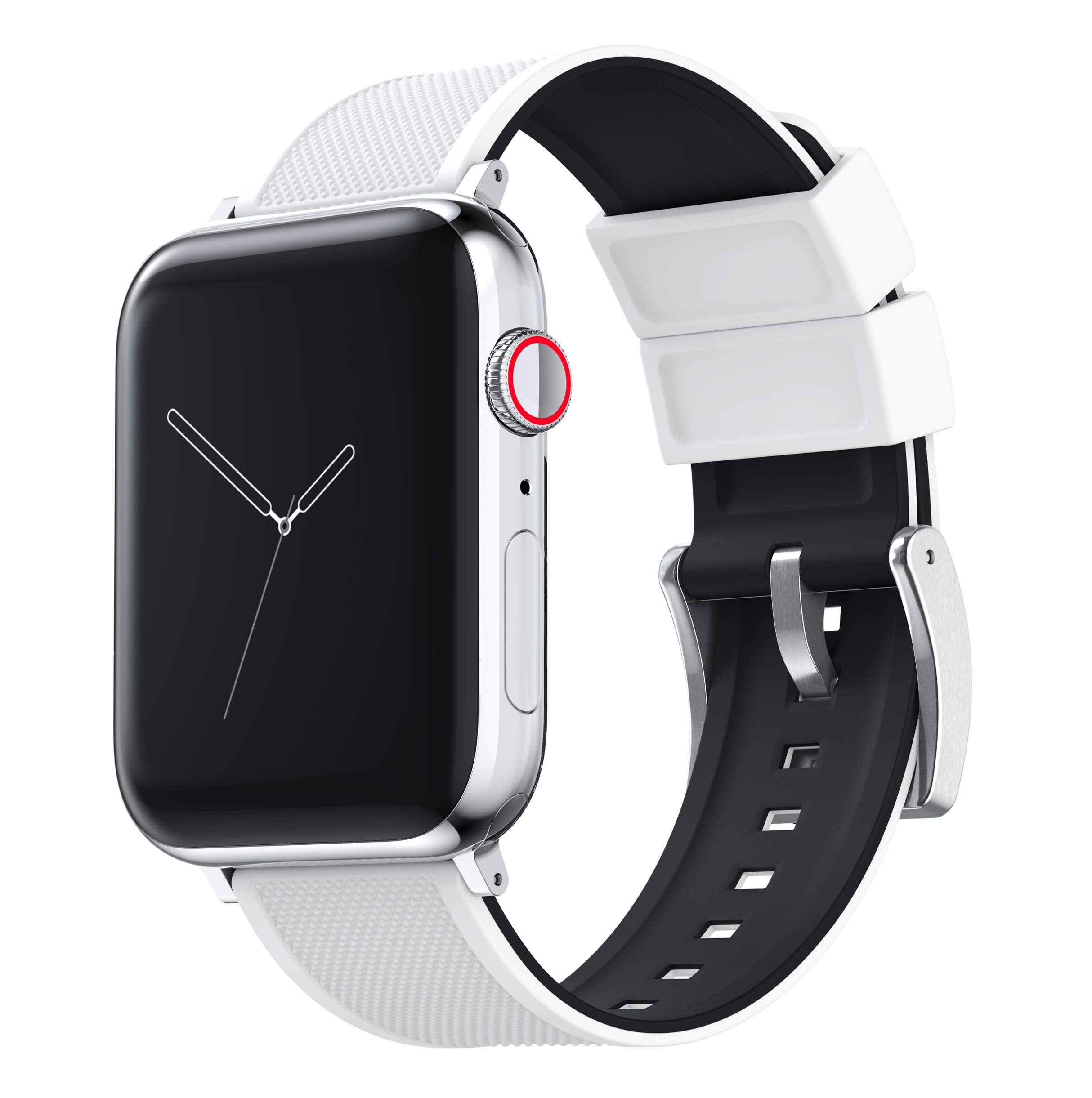 BARTON WATCH BANDS - Elite Silicone Watch Bands Compatible with Apple Watch Models - 1, 2, 3, 4, 5, 6, 7, 8, 9, 10, SE, Ultra & Ultra 2