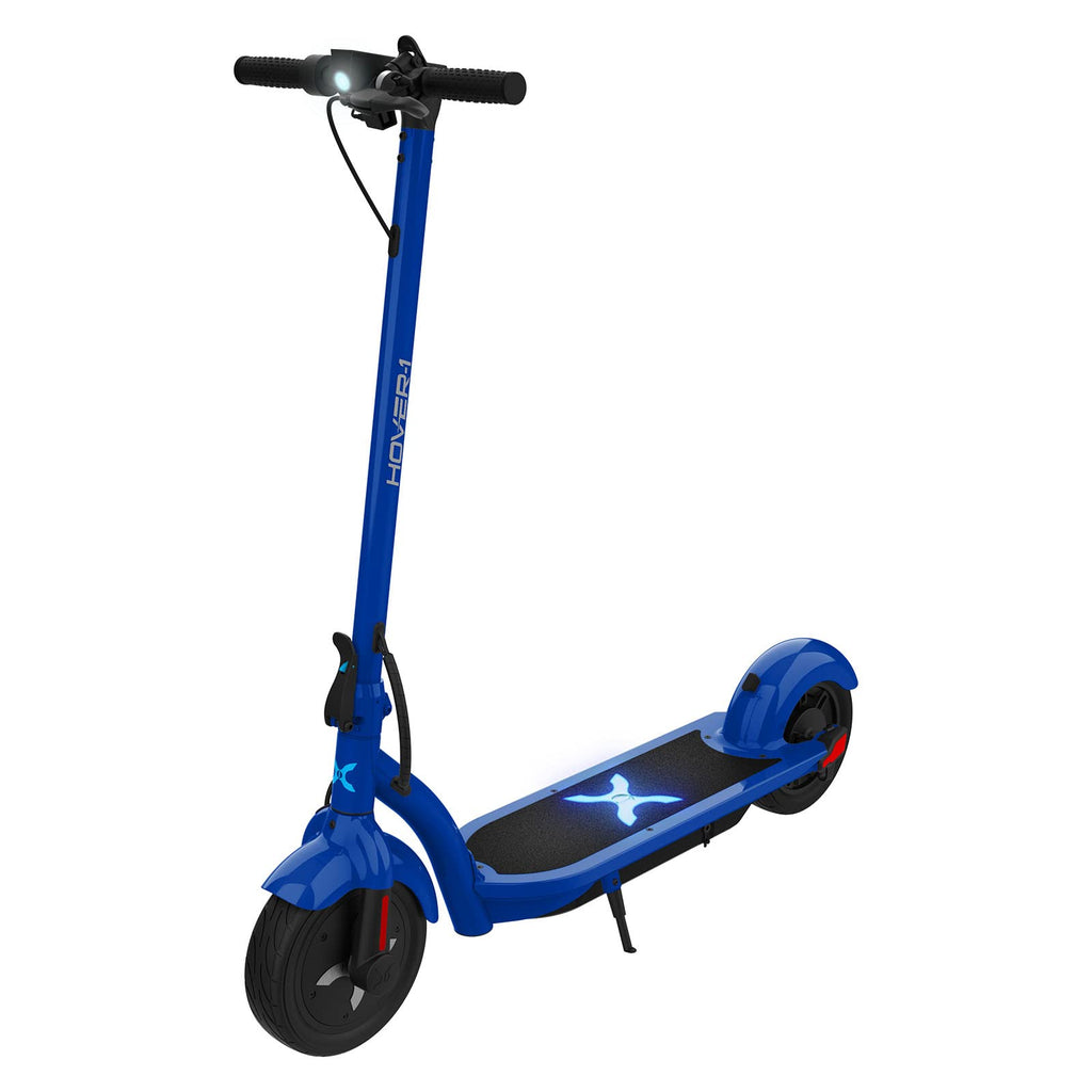 Hover-1 Alpha Foldable Electric Scooter with 450W Brushless Motor 18 mph Max Speed 10” Air-Filled Tires and 12 Mile Range