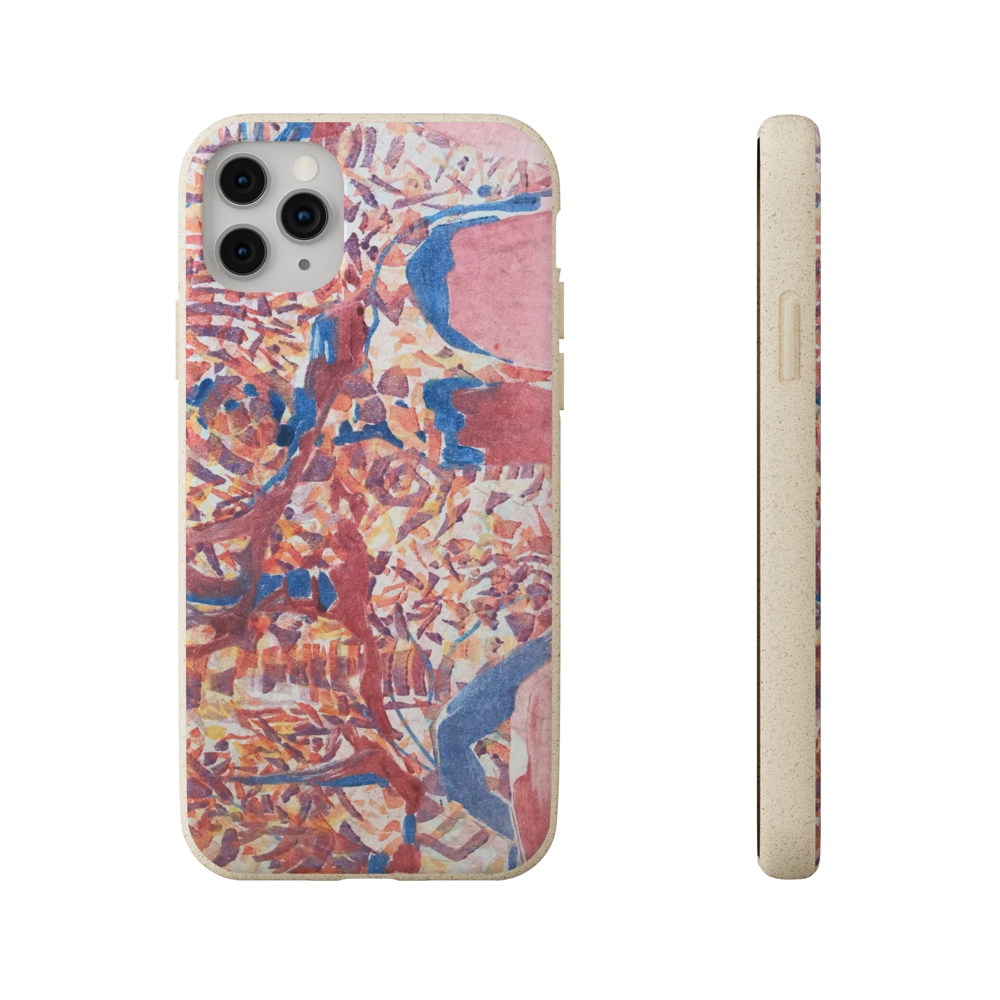 Biodegradable Phone Case with 'Abstract Fusion' Abstract Original Artwork by Barbara Cleary-22