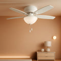 Newsome Energy Efficient White 42 Inch Ceiling Fan LED-0