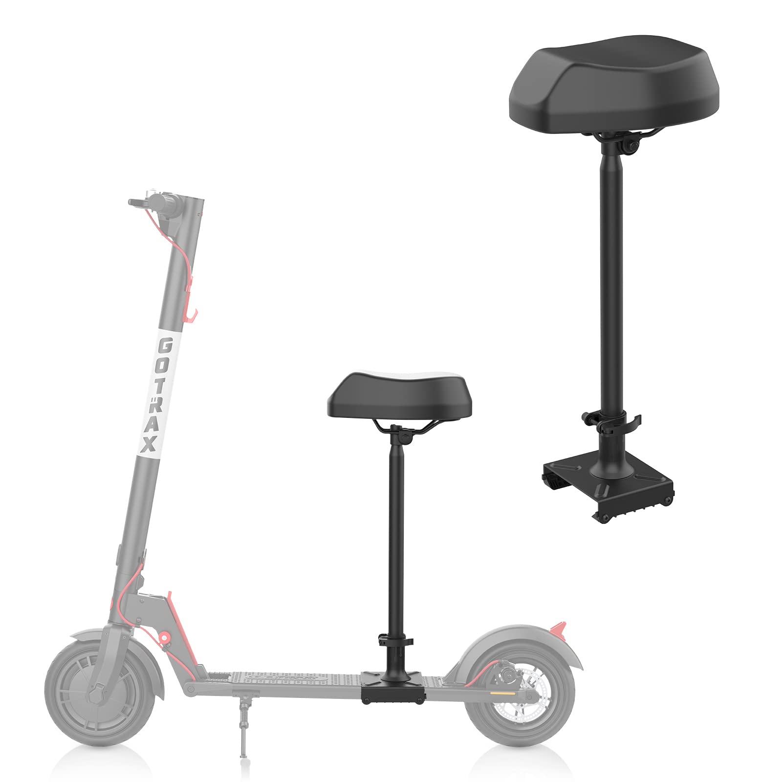 Gotrax Saddle Basic Electric Scooter Seat Only for GXL V2 XR Ultra E Scooter Comfortable and Adjustable Shockproof Scooter Seats Attachment Black