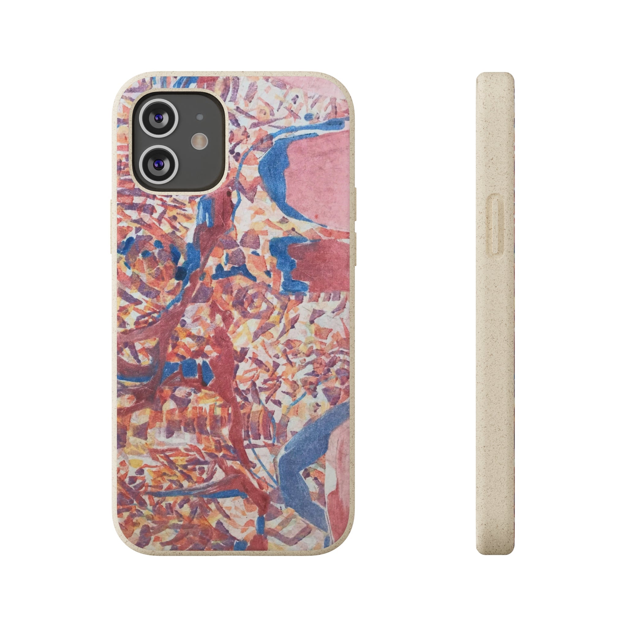 Biodegradable Phone Case with 'Abstract Fusion' Abstract Original Artwork by Barbara Cleary-17