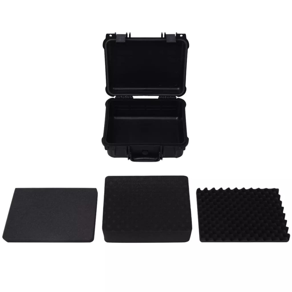 vidaXL Equipment Case Protective Hard Carry Case Portable Camera Case Black