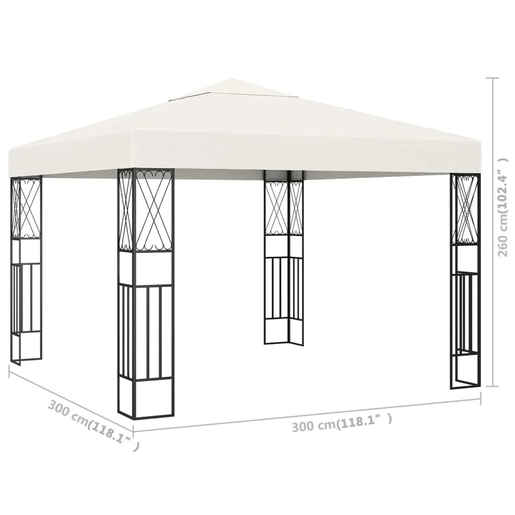 vidaXL Gazebo Outdoor Canopy Tent Patio Pavilion Wedding Party Tent Fabric