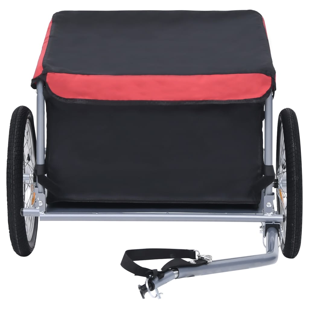 vidaXL Bike Trailer Bicycle Cargo Trailer Tow Bicycle Cart Steel and Polyester