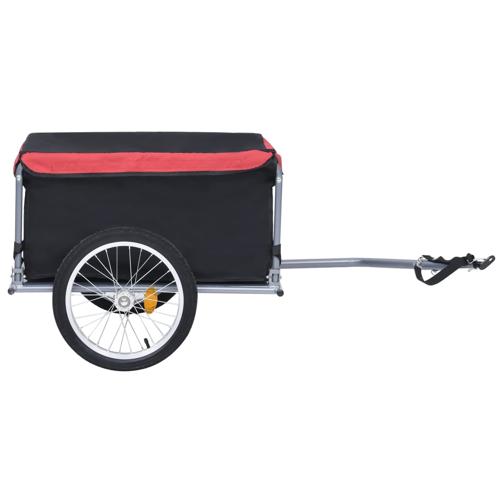 vidaXL Bike Trailer Bicycle Cargo Trailer Tow Bicycle Cart Steel and Polyester