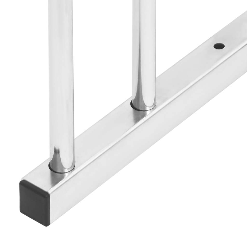 NNEVL Bike Rack for 6 Bikes Galvanised Steel-3