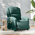 vidaXL Electric Massage Recliner Chair Dark Green Velvet