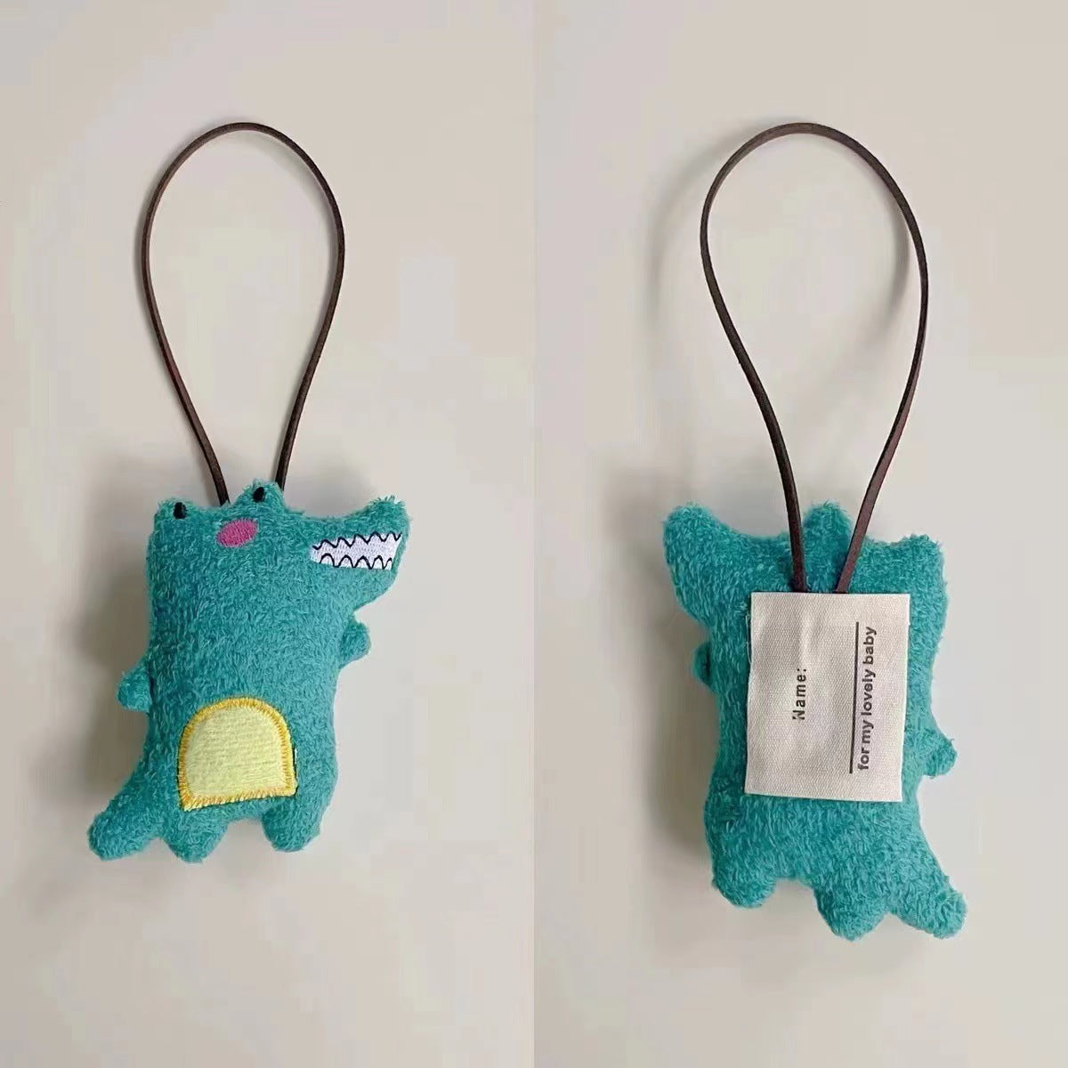 Cute Bear Name Tag Key Chain Pendant for Kids