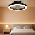20Inch Black Contemporary Ceiling Fan With Lighting-0