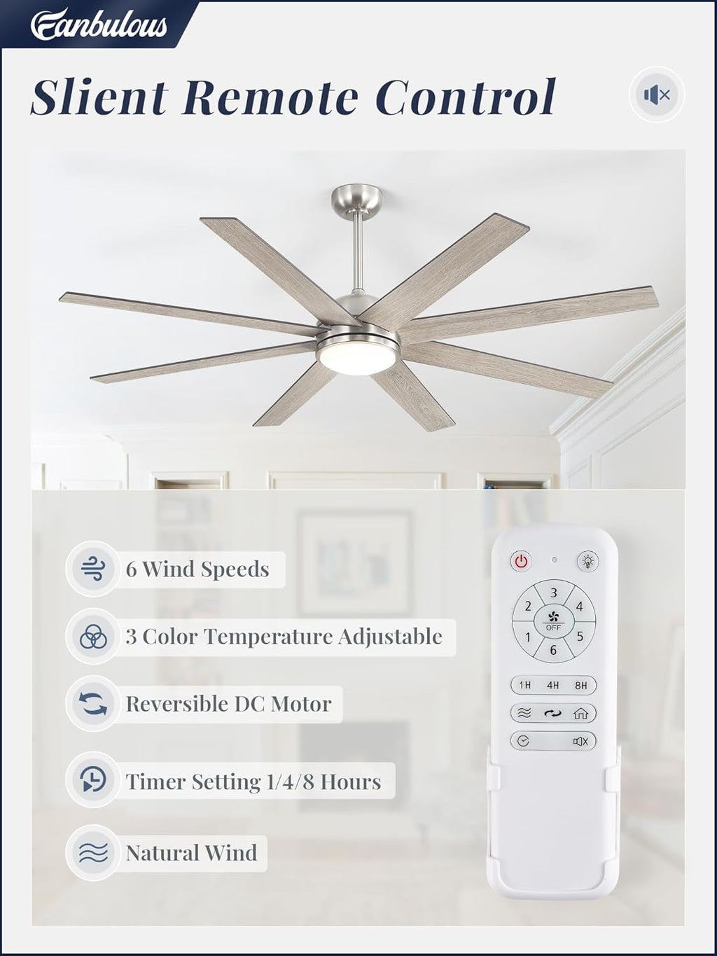 65 Inch Industrial Ceiling Fan With Remote Led Light-1