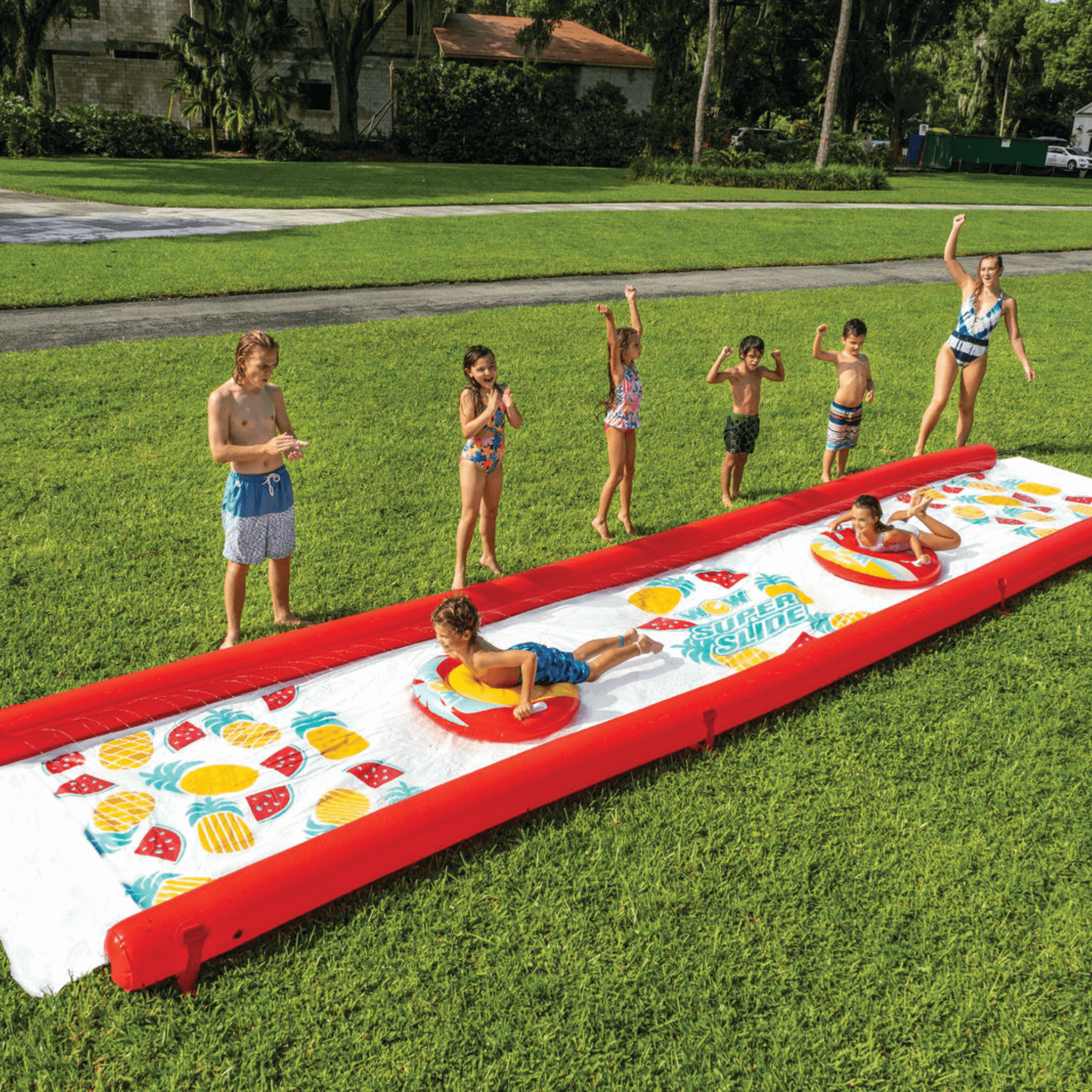 WOW Watersports Pineapple Super Backyard Lawn Slide-2