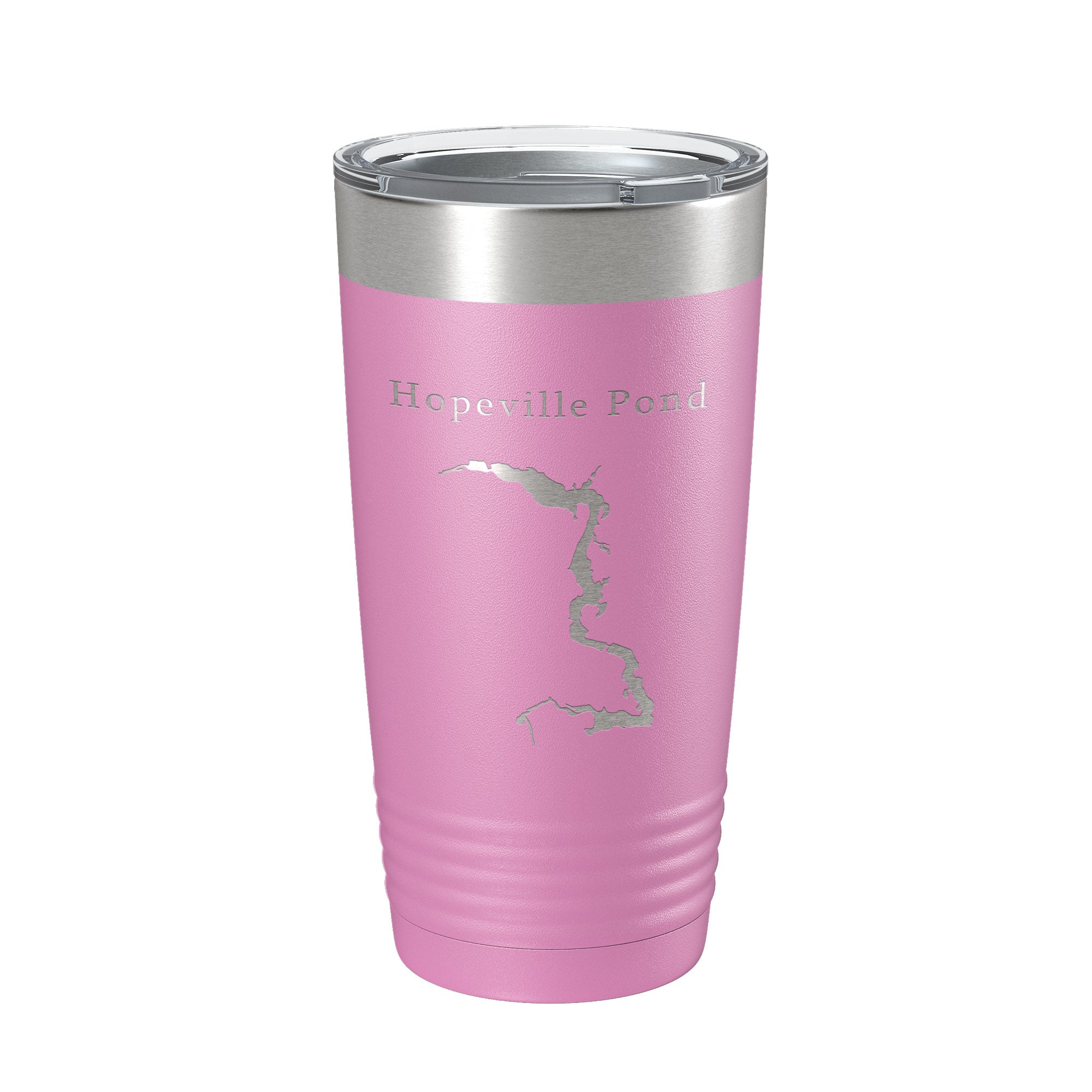 Hopeville Pond Tumbler Lake Map Travel Mug Insulated Laser Engraved Coffee Cup Connecticut 20 oz-14